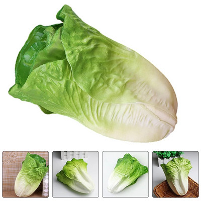 Zöldségszimulált modellek Mesterséges dekorációk Kirakat bemutató kellékek Hamis saláta valósághű szimulációs dísz