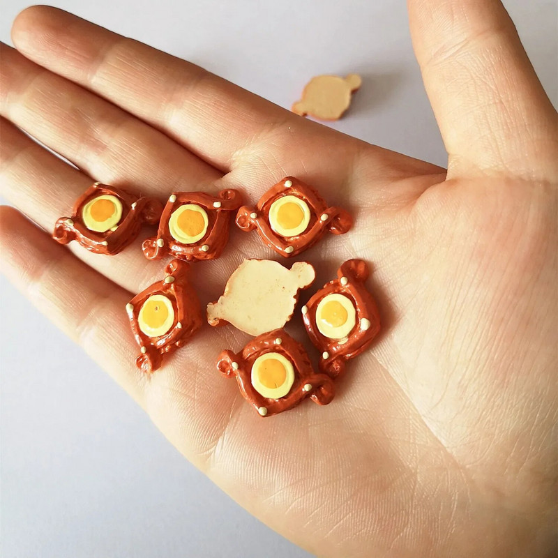 8 buc. Artizanat pentru acasă, mini ornament pentru pâine, pentru casă de păpuși în miniatură, accesorii pentru casă de păpuși, croissant fals, jucării de bucătărie