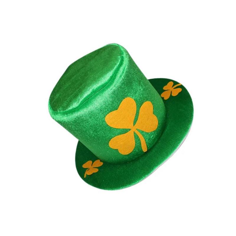 1vnt Leprechaun karnavalinis kostiumas Švento Patriko dienos kepurė Šv. Patriko dienos papuošimas Šv. Patriko vakarėlio dovana