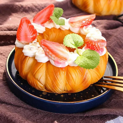 1 vnt Dirbtinės spurgos desertas netikro maisto dekoravimo fotografija Profesionalios maisto imitacijos torto modelis Arbatos stalo dekoravimas FCYY-007