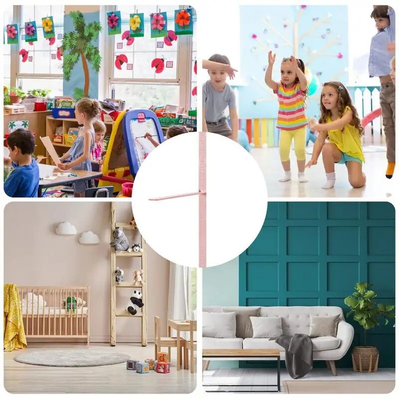 Vaikų augimo diagrama sienoms vaikams 3D nuimama augimo diagrama Liniuotė Daugkartinė vaikų ūgio matavimas vonios kambariuose