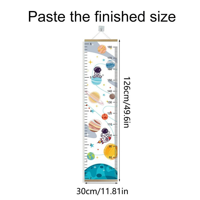 Babagyermek dekoratív növekedési diagramja Rajzfilm magasságmérő függő vonalzók fali dekoráció óvodai gyerekeknek fiú fiúk lányok