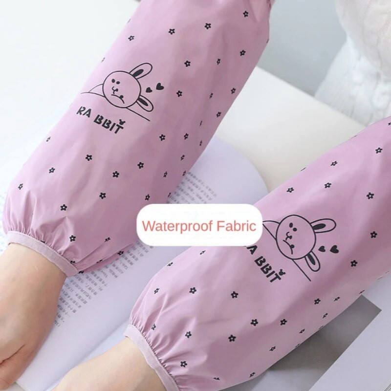 Neperšlampamos rankovės Moteriškos Antifouling Biuro rankovės Vyriškos Ilgos Darbinės Rankovės Mielos Animacinės Virtuvės Indų plovimo Valymo Rankovės