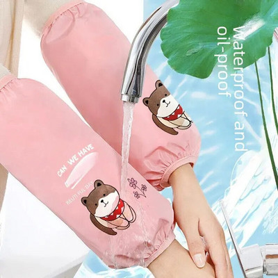 Husă impermeabilă pentru mâneci, rezistentă la ulei, pentru uz casnic, rezistentă la uzură, murdărie, drăguț, bucătărie, bărbat, pete de ulei, protectie, desene animate, student toamna