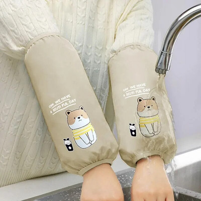 Husă impermeabilă pentru mâneci, rezistentă la ulei, pentru uz casnic, rezistentă la uzură, murdărie, drăguț, bucătărie, bărbat, pete de ulei, protectie, desene animate, student toamna