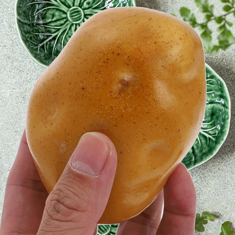 5 bucăți de simulare pentru legume ornamente pentru cartofi artificiali, mâncare falsă, jucării de birou, decor rafinat de peisaj de masă, portabil mic