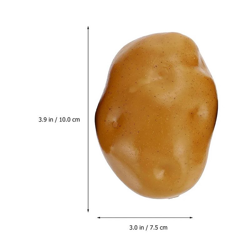 5 bucăți de simulare pentru legume ornamente pentru cartofi artificiali, mâncare falsă, jucării de birou, decor rafinat de peisaj de masă, portabil mic
