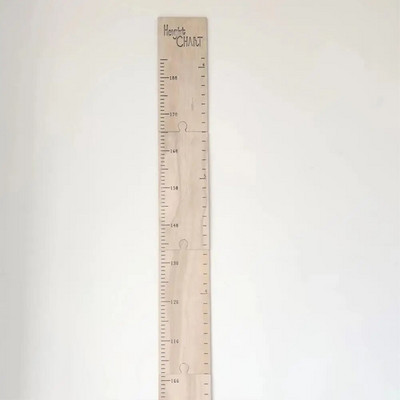1 set riglă practică de înălțime riglă reutilizabilă de măsurare riglă decorativă detașabilă din lemn pentru înălțimea pentru copii