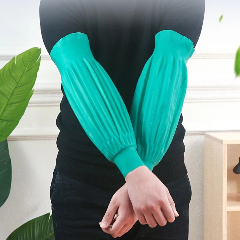 Daugkartinio naudojimo latekso vandeniui atsparios rankovės Virtuvė Namų buitinė tvarkymas Rankovės dangtelis Rankos apsauga Darbinis valymas