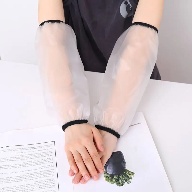 Nauja, apsauganti nuo užsiteršimo, atspari vandeniui ir purvinam darbui viešbučio specialios dilimui atsparios mados rankovės, skirtos maisto gaminimui