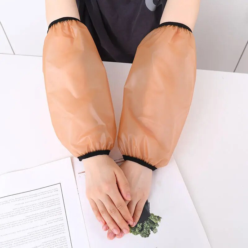 Nauja, apsauganti nuo užsiteršimo, atspari vandeniui ir purvinam darbui viešbučio specialios dilimui atsparios mados rankovės, skirtos maisto gaminimui