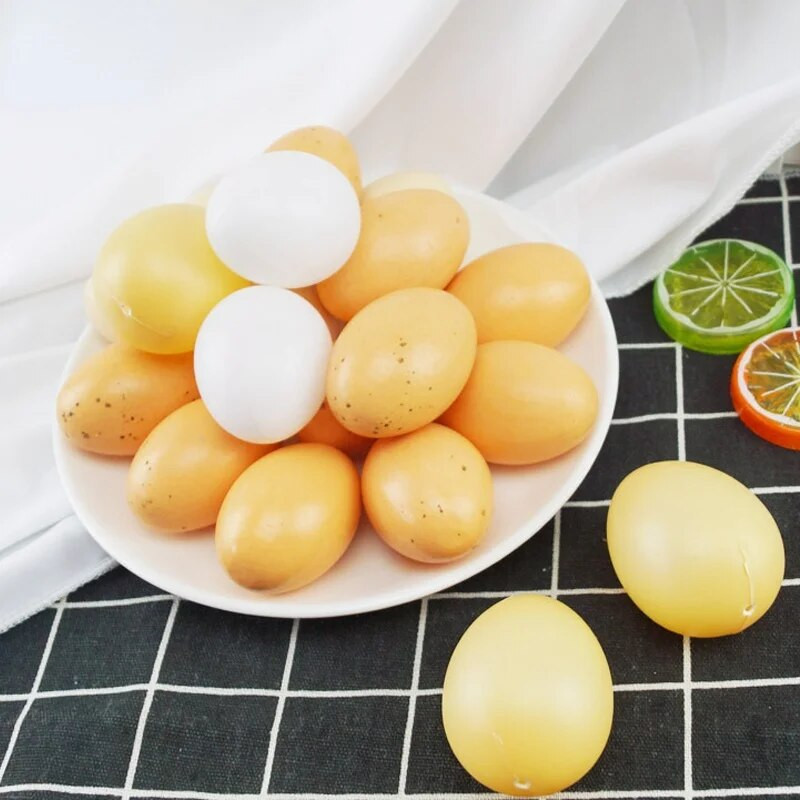 1PC Simulirana pjena od jaja, lažni model jaja, uskršnje DIY oslikano jaje, rekviziti za rano obrazovanje djece, rekviziti modela hrane
