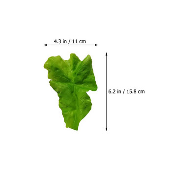 3 τεμ. Τεχνητά φύλλα μαρουλιού Διακοσμητικό λαχανικών Σαλάτα Πράσινα Προσομοίωση Φύλλα λαχανικών Ζωντανή διακόσμηση γιρλάντα Κατάστημα τροφίμων