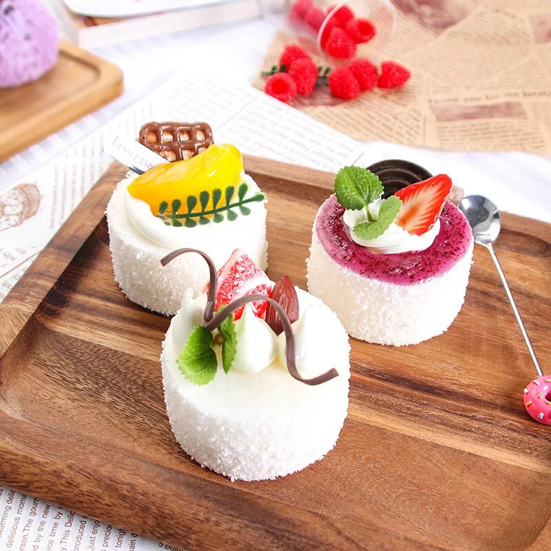 1 db műgyümölcs torta keksz hamis étel dekoráció fotózás Pro étel szimuláció tortamodell teásasztal dekoráció FCYY-055