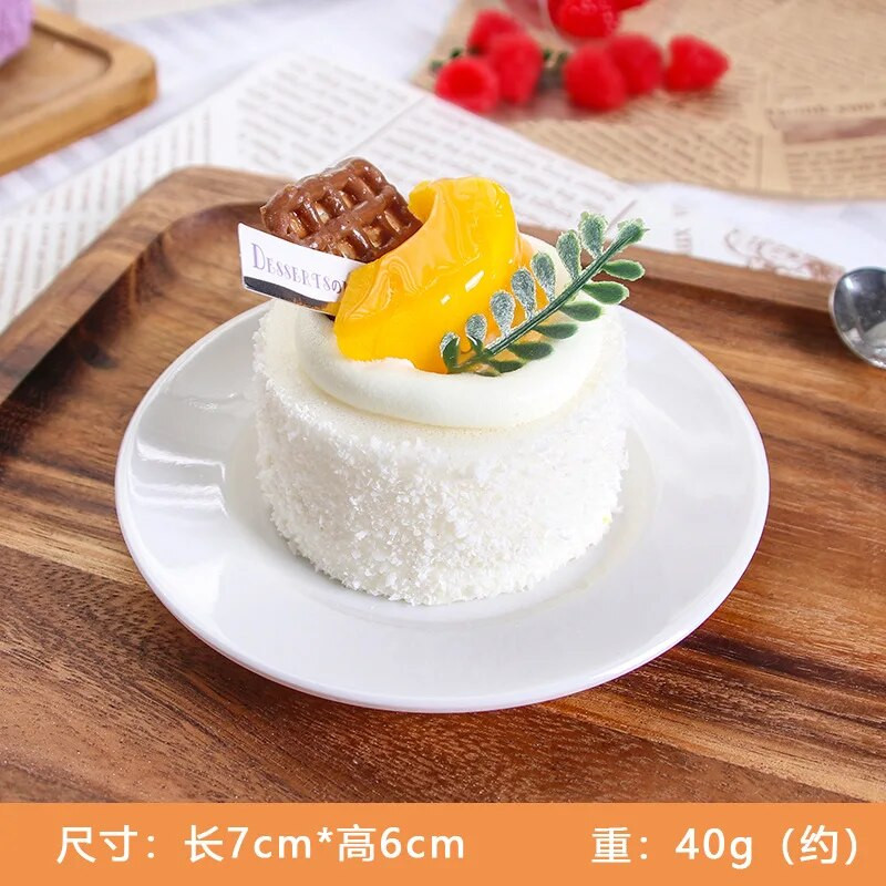 1 db műgyümölcs torta keksz hamis étel dekoráció fotózás Pro étel szimuláció tortamodell teásasztal dekoráció FCYY-055
