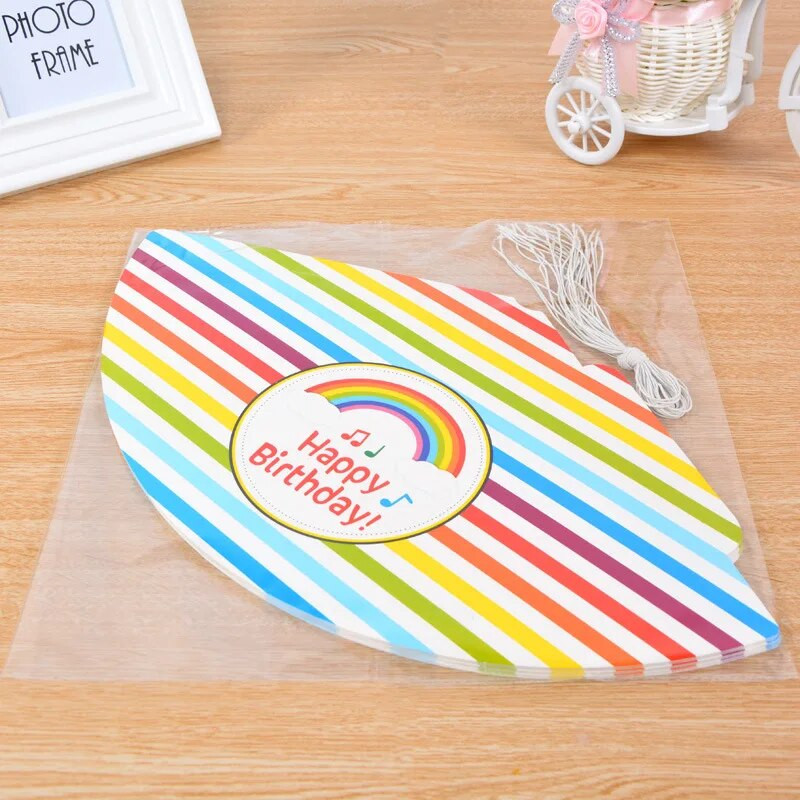 10 bucăți pălărie curcubeu pentru petrecere de aniversare pentru copii, decorare pentru coroană, șapcă de hârtie, model de desene animate, festival, pălărie colorată de ziua de naștere
