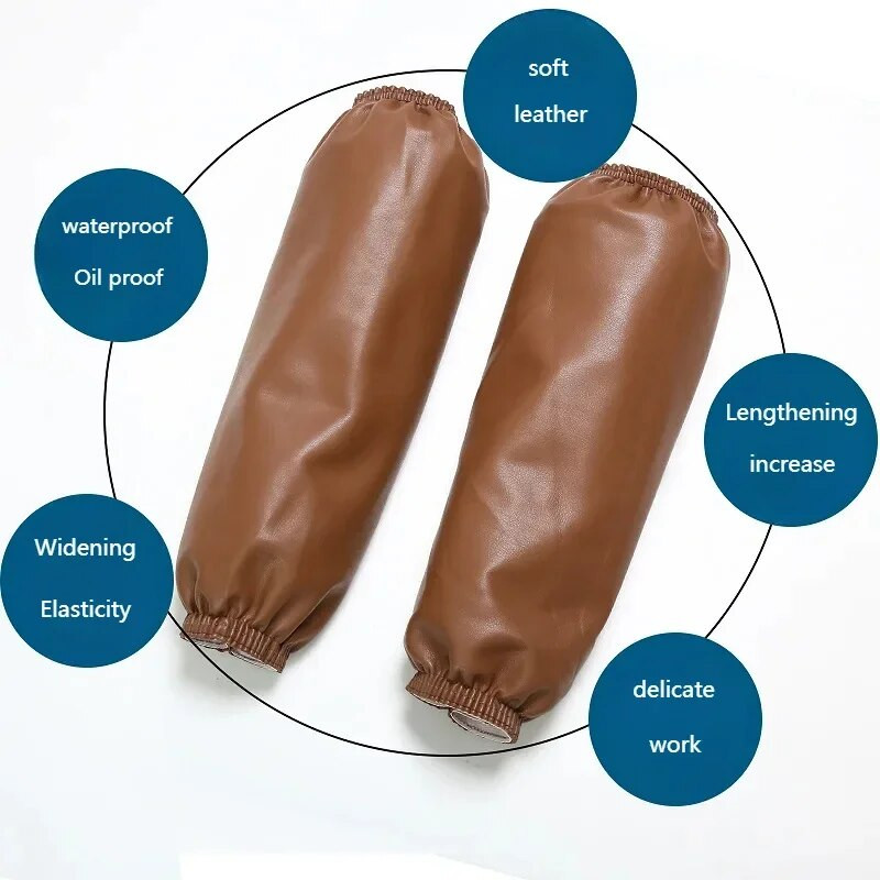 1Pair Vastag Fekete Oversleeve Vízálló, Olajálló Otthoni Konyhai Tisztítási Kiegészítők Vízálló Ujjak Felnőtt Karujjak