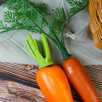 Τεχνητό PVC Λευκό Ραπανάκι Καρότο Λαχανικά Στολίδι για το σπίτι Φωτογραφία στηρίγματα Προσομοίωση Χειροτεχνία Φωτογραφικά στηρίγματα φαγητού Διακόσμηση σπιτιού