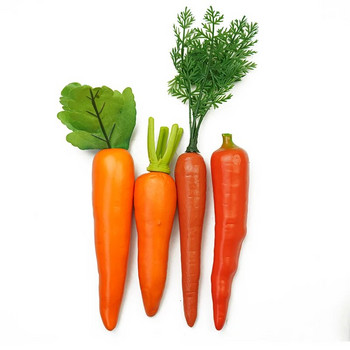 Τεχνητό PVC Λευκό Ραπανάκι Καρότο Λαχανικά Στολίδι για το σπίτι Φωτογραφία στηρίγματα Προσομοίωση Χειροτεχνία Φωτογραφικά στηρίγματα φαγητού Διακόσμηση σπιτιού