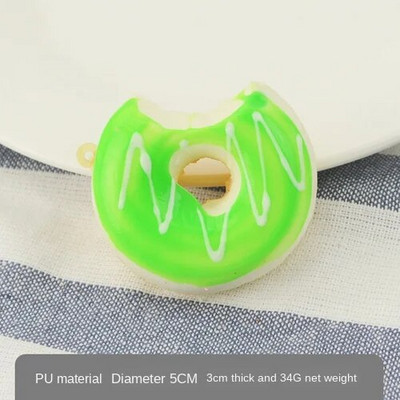 1 db 5 cm-es hamis étel szimuláció fánkos desszert otthoni kiegészítők torta desszert péksütemény Modell fotózás kellékek korai oktatási játékok