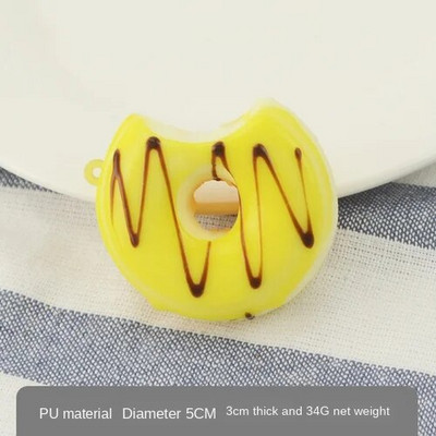 1 db 5 cm-es hamis étel szimuláció fánkos desszert otthoni kiegészítők torta desszert péksütemény Modell fotózás kellékek korai oktatási játékok