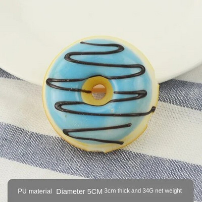 1 db 5 cm-es hamis étel szimuláció fánkos desszert otthoni kiegészítők torta desszert péksütemény Modell fotózás kellékek korai oktatási játékok