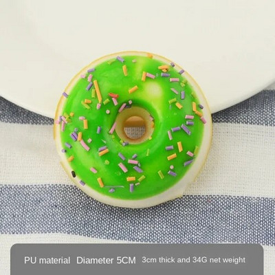 1 db 5 cm-es hamis étel szimuláció fánkos desszert otthoni kiegészítők torta desszert péksütemény Modell fotózás kellékek korai oktatási játékok