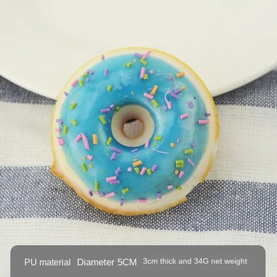 1 db 5 cm-es hamis étel szimuláció fánkos desszert otthoni kiegészítők torta desszert péksütemény Modell fotózás kellékek korai oktatási játékok