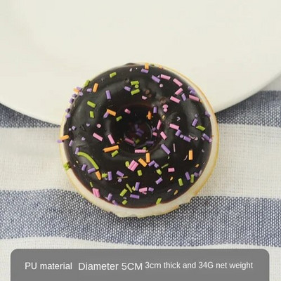 1 db 5 cm-es hamis étel szimuláció fánkos desszert otthoni kiegészítők torta desszert péksütemény Modell fotózás kellékek korai oktatási játékok