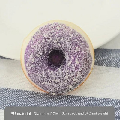 1 db 5 cm-es hamis étel szimuláció fánkos desszert otthoni kiegészítők torta desszert péksütemény Modell fotózás kellékek korai oktatási játékok