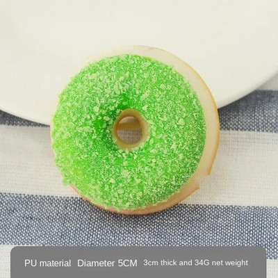 1 db 5 cm-es hamis étel szimuláció fánkos desszert otthoni kiegészítők torta desszert péksütemény Modell fotózás kellékek korai oktatási játékok