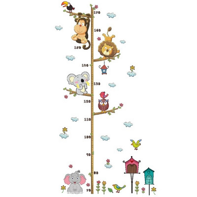 Animacinio filmo aukščio matavimo sienos lipdukas, skirtas mažiems vaikams, augimo diagramos lipdukas Vaikų kambario dekoravimo laivas