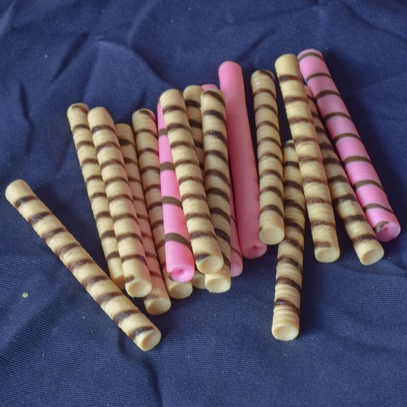 Ресторант реквизит стрелба Направи си сам аксесоари Baiqi бисквитена пръчка шоколад ягодов вкус храна фалшива храна