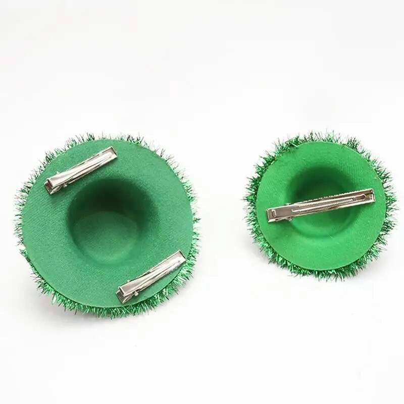 1 бр. Шапка за деня на Свети Патрик Зелена детелина Топ шапки Косплей костюм Патрик Декоративни шапки Зелено