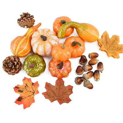 50 tk kunstlik kõrvits sügis võlts simulatsioon taimne Happy Halloweeni kaunistus kodus Halloweeni rekvisiidid isetegemine