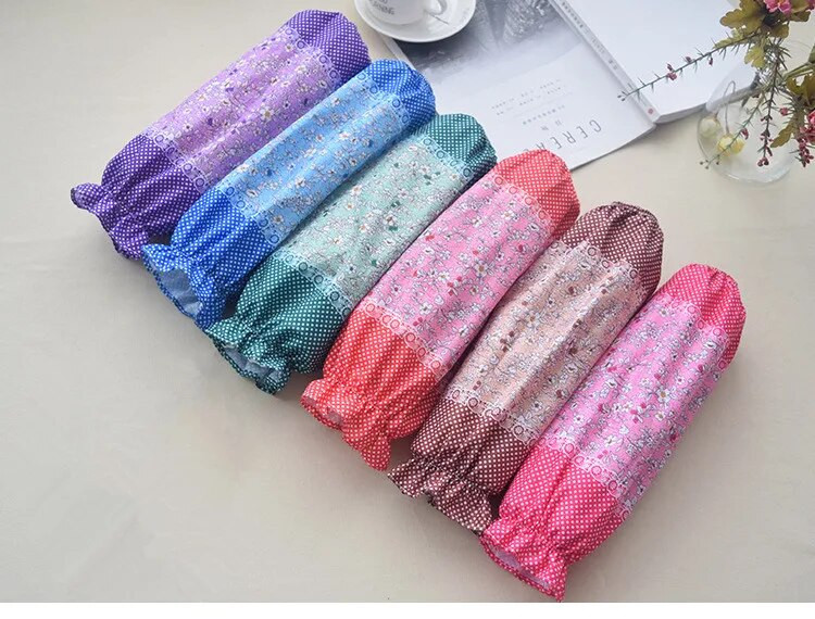 1 par kuhinjskih navlaka za kuhanje od poliestera, zadebljanja, protiv obraštanja, vodootpornih cvjetnih navlaka, pribora za čišćenje doma ND 014