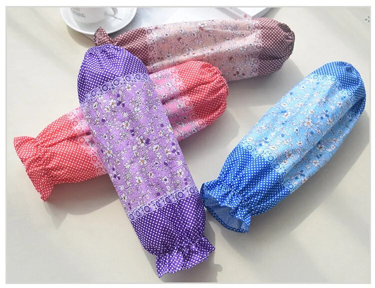 1 par kuhinjskih navlaka za kuhanje od poliestera, zadebljanja, protiv obraštanja, vodootpornih cvjetnih navlaka, pribora za čišćenje doma ND 014