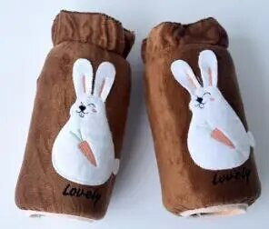 1 par kratkih dugih flaneliranih kaputa iz crtića zeca Zimski kaputi otporni na prašinu, rukavi, manšete, narukavi, pribor za čišćenje doma ND 033