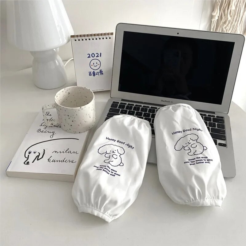 Корейски стил Прекрасни анимационни ръкави Домакински офис Дълги ръкави Мултифункционални ученически водоустойчиви ръкави против мръсотияLC502