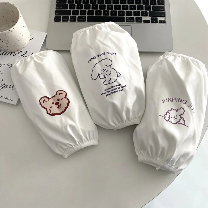 Корейски стил Прекрасни анимационни ръкави Домакински офис Дълги ръкави Мултифункционални ученически водоустойчиви ръкави против мръсотияLC502