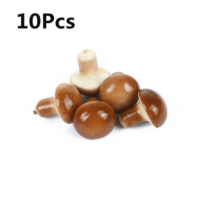 10db/készlet 4cm-es mini hab gomba szimuláció gyümölcs és zöldség bonsai díszek otthoni ünnepi dekoráció fotózási kellékek