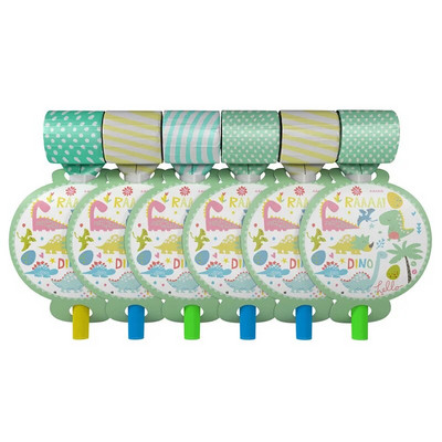 6 buc./lot sirenă dinozaur petrecere fluieră explozie Tyrannosaurus Rex suflare dragon animal explozie pentru copii consumabile pentru petrecerea de aniversare