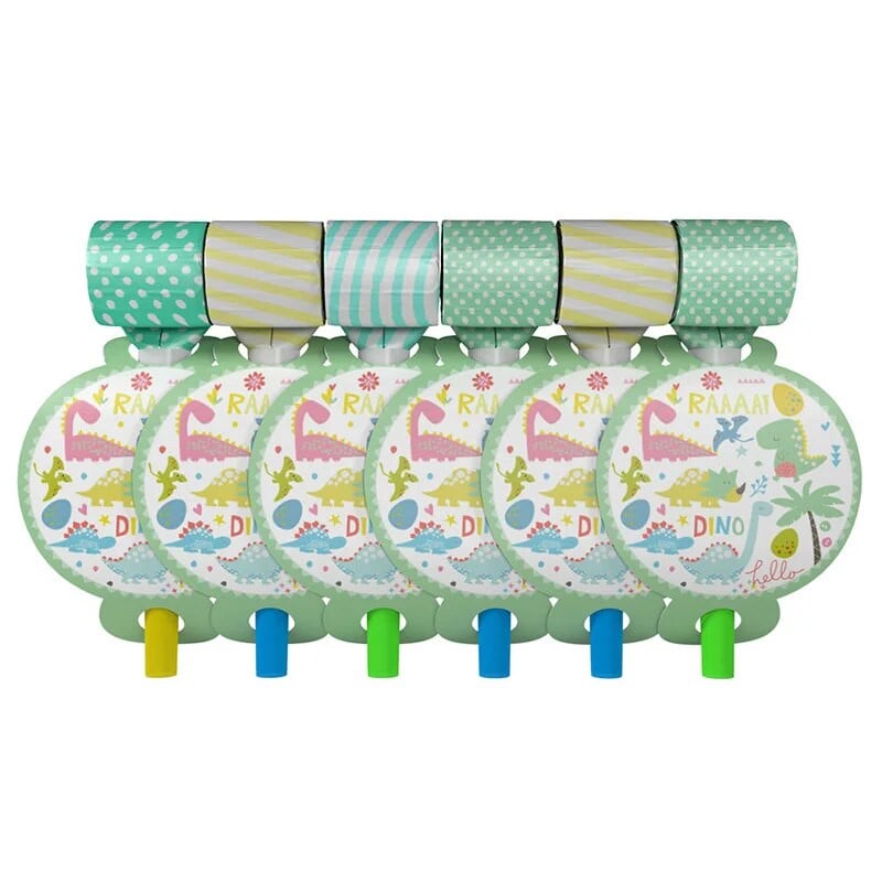 6 buc./lot sirenă dinozaur petrecere fluieră explozie Tyrannosaurus Rex suflare dragon animal explozie pentru copii consumabile pentru petrecerea de aniversare