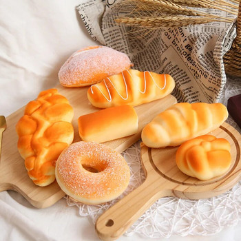 Τεχνητά ψεύτικα στολίδια ψωμιού Προσομοίωση Κέικ ψωμιού Φωτογραφικά στηρίγματα Διακόσμηση σπιτιού Παράθυρο Προβολή παιδικό παιχνίδι κουζίνας