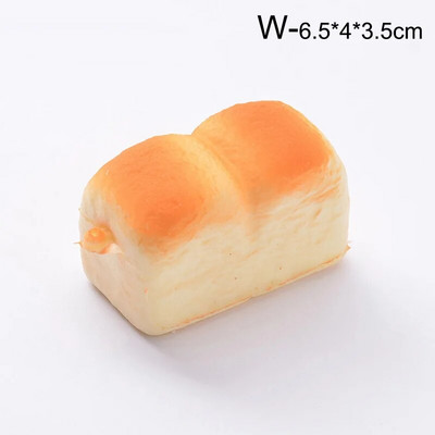 Изкуствени фалшиви орнаменти за хляб Симулация на хляб Торта Пекарна Подпори за фотография Декорация на дома Витрина за прозорец Детска кухненска играчка