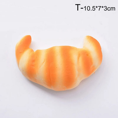 Изкуствени фалшиви орнаменти за хляб Симулация на хляб Торта Пекарна Подпори за фотография Декорация на дома Витрина за прозорец Детска кухненска играчка