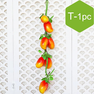 Dirbtinis modeliavimas Žaliųjų vaisių stygos Daržovių iešmeliai Namų siena Dekoratyvinis Restoranas Sienos Virtuvė Sodo dekoras