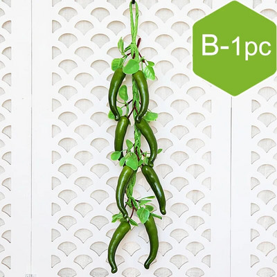Dirbtinis modeliavimas Žaliųjų vaisių stygos Daržovių iešmeliai Namų siena Dekoratyvinis Restoranas Sienos Virtuvė Sodo dekoras
