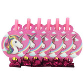 12db/tétel Unicorn Party Whistles Gyerek Születésnapi Party Blowing Dragon unicorn Blowout Baba gyerek születésnapi parti kellékek