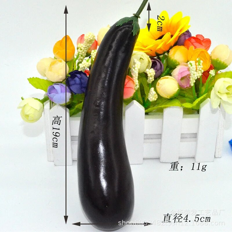 Dirbtinis netikras baklažanas baklažanas brinjaul modelis viešbutis restoranas parduotuvė parduotuvės dekoras modeliavimas daržovės nuotraukų rekvizitas